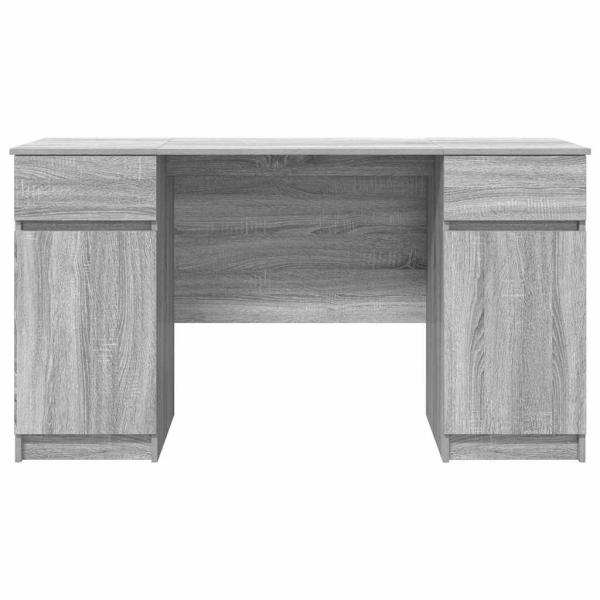 Schreibtisch Grau Sonoma 140x49x76 cm Holzwerkstoff