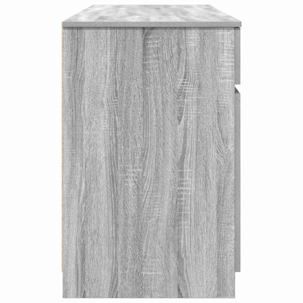 Schreibtisch Grau Sonoma 140x49x76 cm Holzwerkstoff
