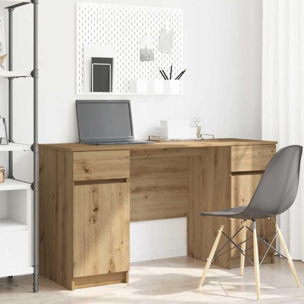 ARDEBO.de - Schreibtisch Artisan Eiche 140x49x76 cm Holzwerkstoff