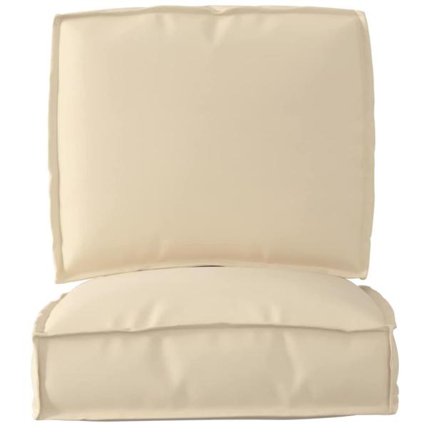 2-teiliges Kissen-Set für Palettenbeige Oxford Stoff