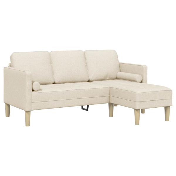 2-teiliges Sofa Set mit Kissen aus Leinen