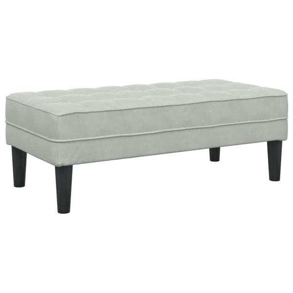 Sofa Set 2 stk. Hellgrau Polyester