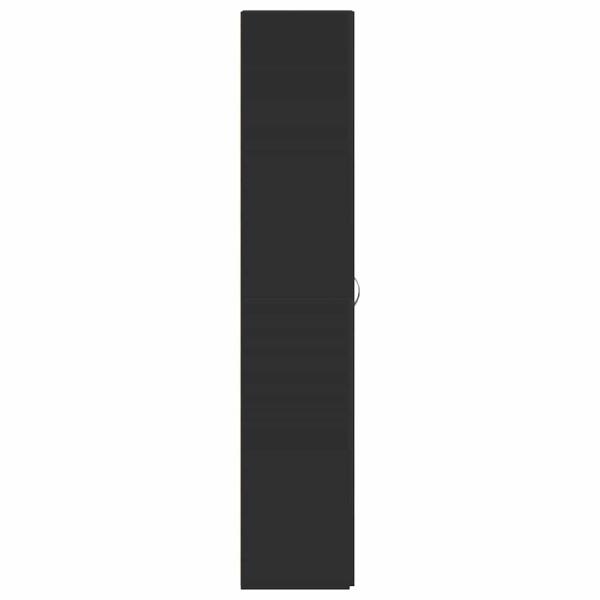 Schuhschrank Schwarz 80x35,5x180 cm Holzwerkstoff