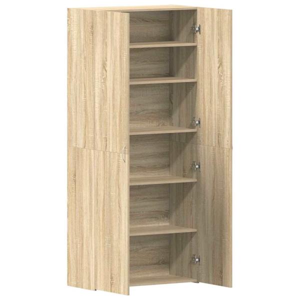 Schuhschrank Sonoma Eiche 80x35,5x180 cm Holzwerkstoff