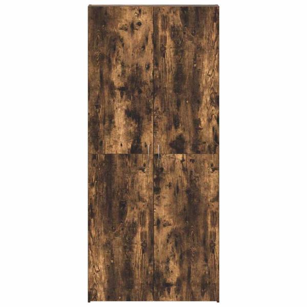 Schuhschrank Raucheiche 80x35,5x180 cm Holzwerkstoff