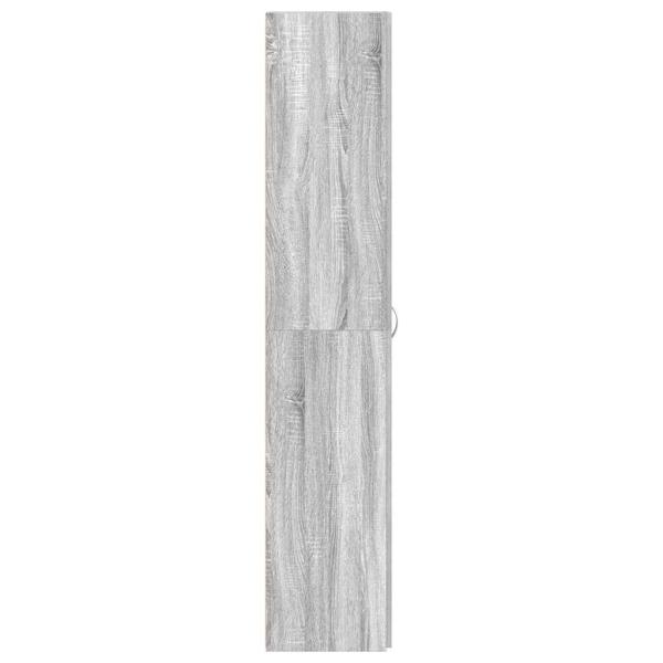 Schuhschrank Grau Sonoma 80x35,5x180 cm Holzwerkstoff