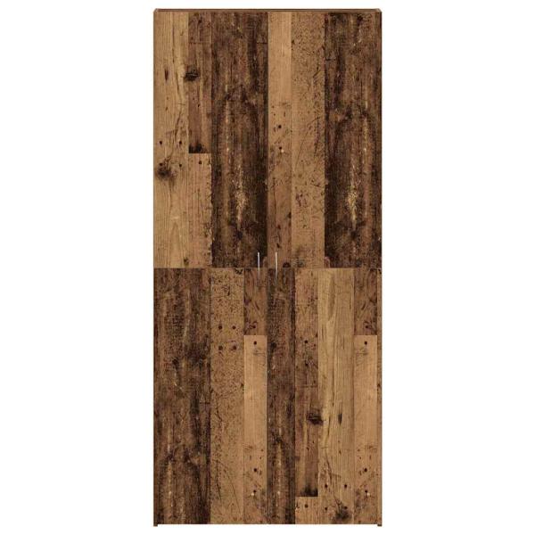 Schuhschrank Altholz 80x35,5x180 cm Ingenieurholz