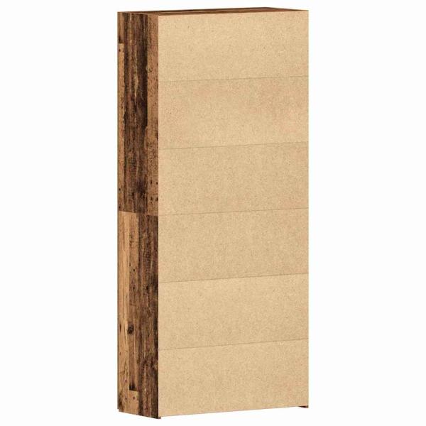 Schuhschrank Altholz 80x35,5x180 cm Ingenieurholz