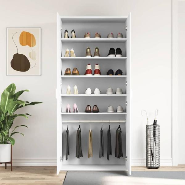Schuhschrank 80x39x180 cm Holzwerkstoff