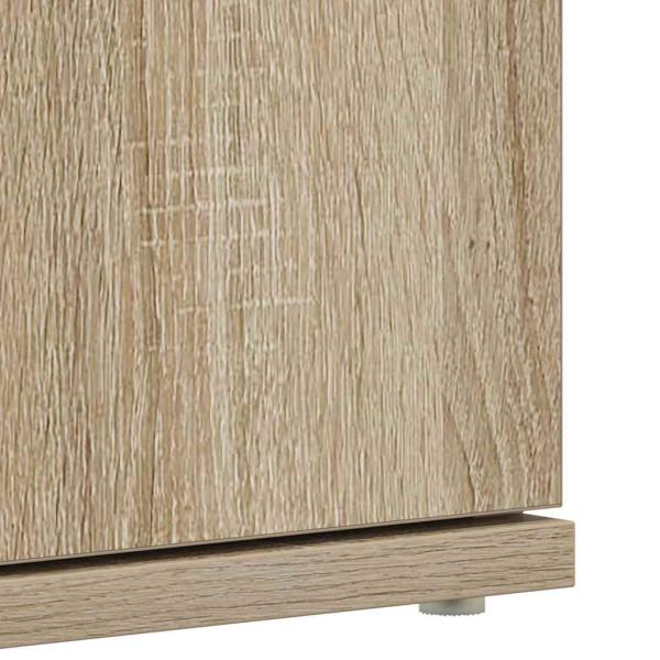 Schuhschrank Sonoma Eiche 80x39x180 cm Holzwerkstoff