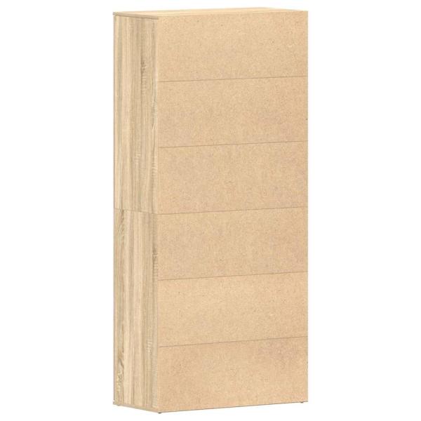 Schuhschrank Sonoma Eiche 80x39x180 cm Holzwerkstoff