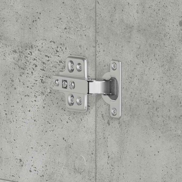 Schuhschrank Beton Grau 80x39x180 cm Spanplatte