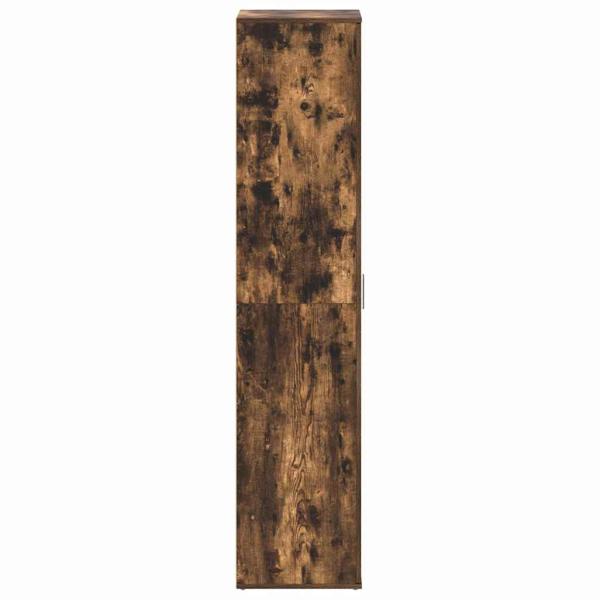Schuhschrank Geräucherte Eiche 80x39x180 cm Werkstoff