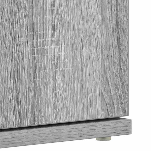 Schuhschrank Grau Sonoma 80x39x180 cm Holzwerkstoff