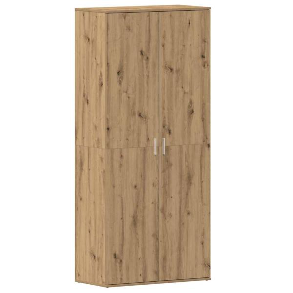 Schuhschrank Artisan Eiche 80x39x180 cm Holzwerkstoff