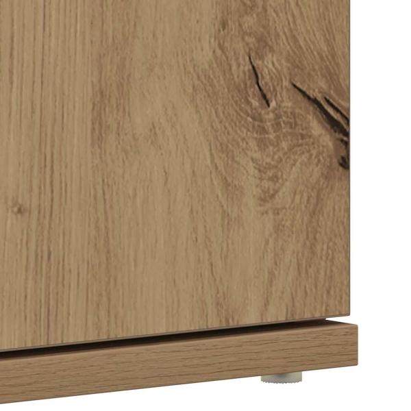 Schuhschrank Artisan Eiche 80x39x180 cm Holzwerkstoff