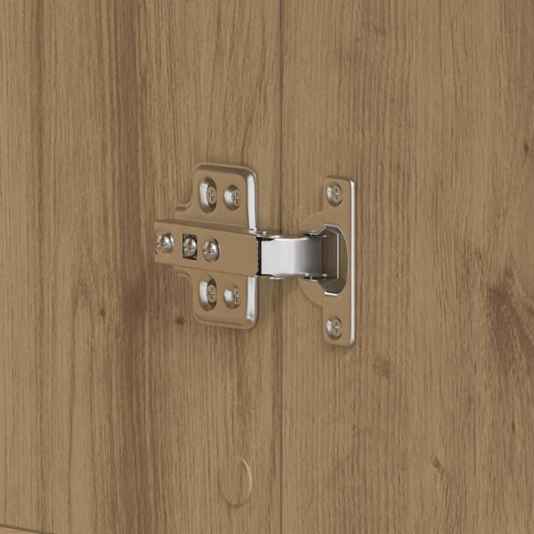 Schuhschrank Artisan Eiche 80x39x180 cm Holzwerkstoff