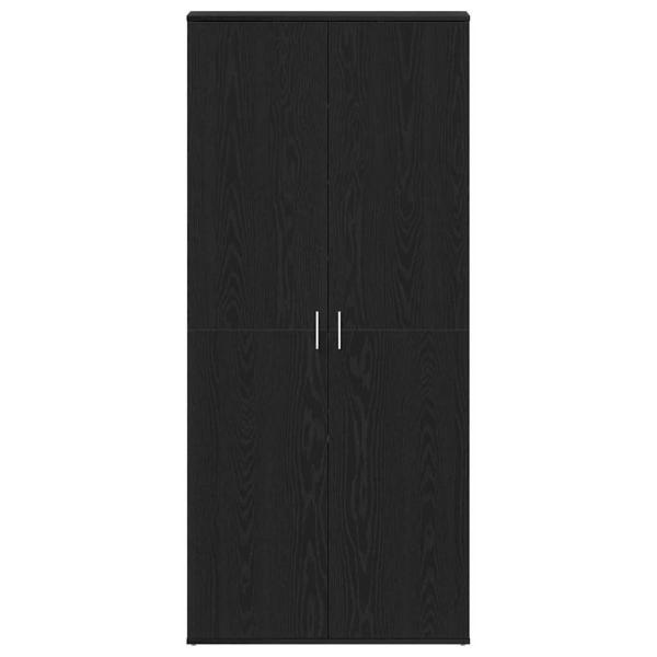 Schuhschrank Schwarze Eiche 80x39x180 cm Holzwerkstoff