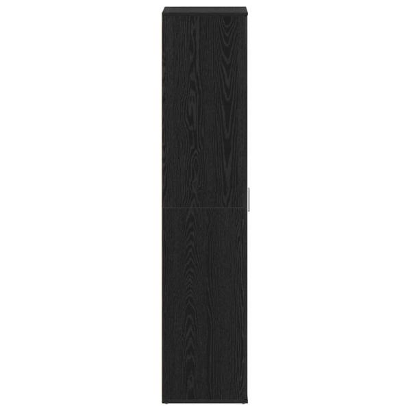 Schuhschrank Schwarze Eiche 80x39x180 cm Holzwerkstoff