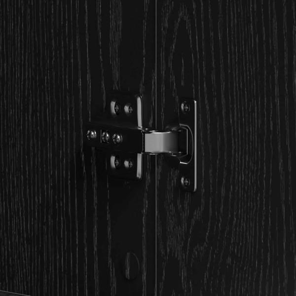 Schuhschrank Schwarze Eiche 80x39x180 cm Holzwerkstoff