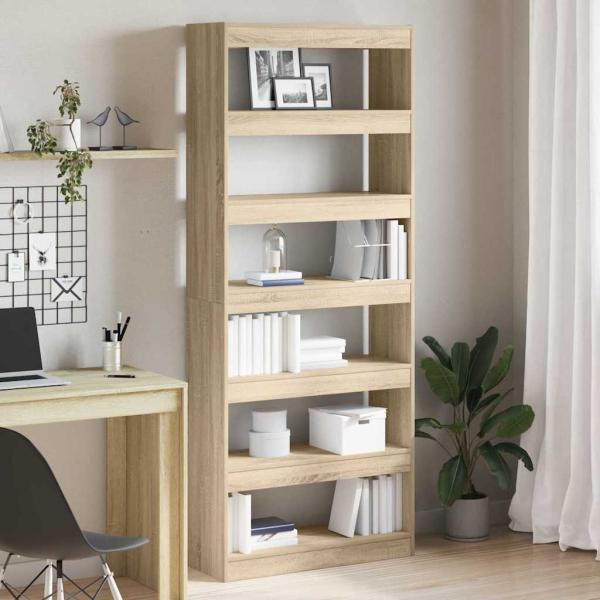 ARDEBO.de - Sonoma Eichen Bücherregal Sonoma Eiche Holzwerkstoff