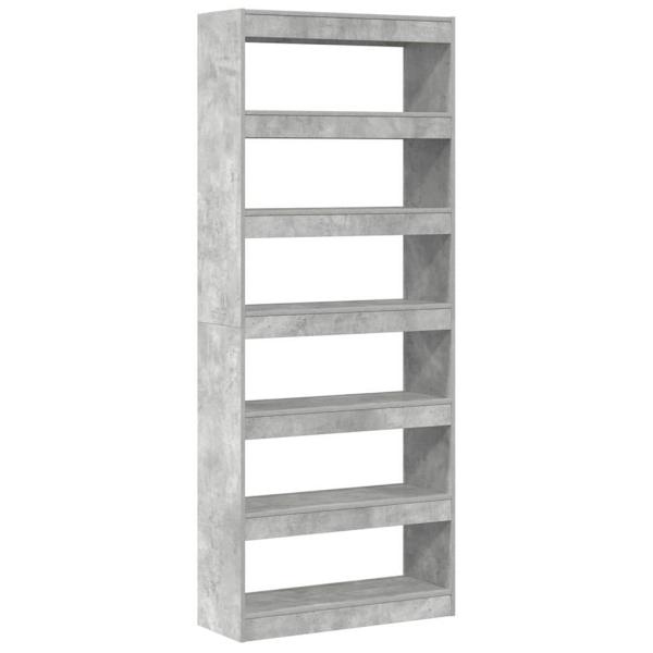 Beton Grau Bücherregal Beton grau Holzwerkstoff 80 x 30 x 198 cm