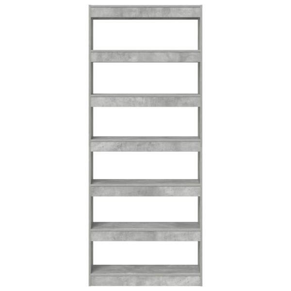 Beton Grau Bücherregal Beton grau Holzwerkstoff 80 x 30 x 198 cm