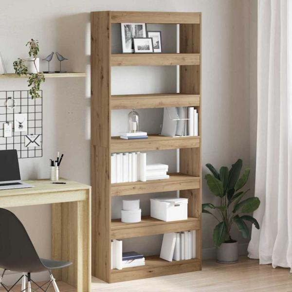 ARDEBO.de - Artisan Eichenbücherregal Artisan Eiche Holzwerkstoff