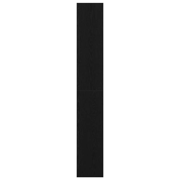 Bücherregal Schwarz Eichen-Optik 80 x 30 x 198 cm Holzwerkstoff