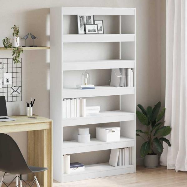 ARDEBO.de - Weißes Bücherregal Weiß Hochwertiger Holzwerkstoff