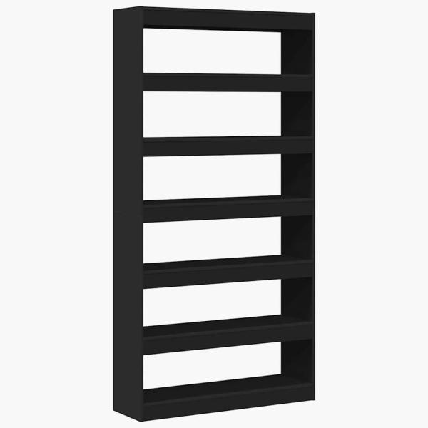 Bücherregal Schwarz Holzwerkstoff 100 x 30 x 198 cm Bücherregal