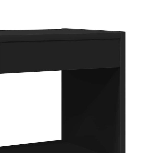 Bücherregal Schwarz Holzwerkstoff 100 x 30 x 198 cm Bücherregal