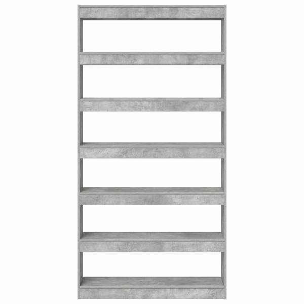 Bücherregal Grau Holzwerkstoff 100 x 30 x 198 cm Rechteckig