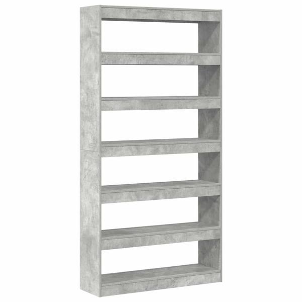 Bücherregal Grau Holzwerkstoff 100 x 30 x 198 cm Rechteckig