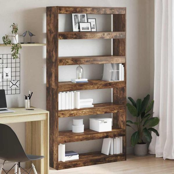ARDEBO.de - Braunes Bücherregal Braun Holzwerkstoff 100 x 30 x 198 cm
