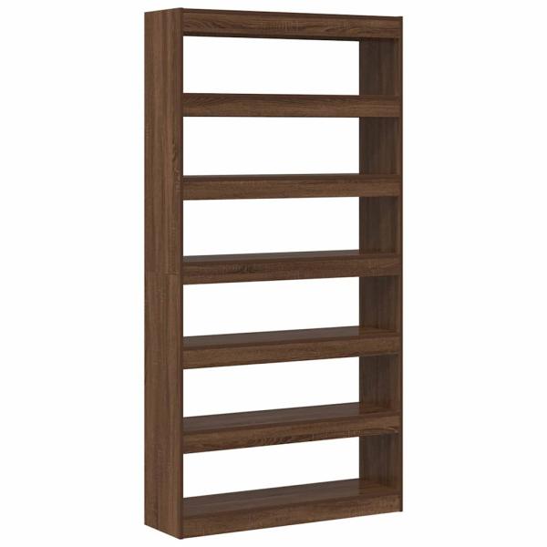 Bücherregal Braune Eiche Holzwerkstoff 100 x 30 x 198 cm