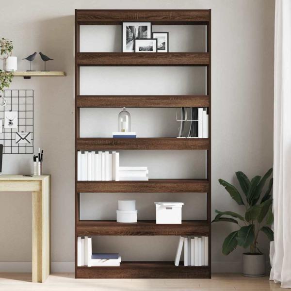 Bücherregal Braune Eiche Holzwerkstoff 100 x 30 x 198 cm