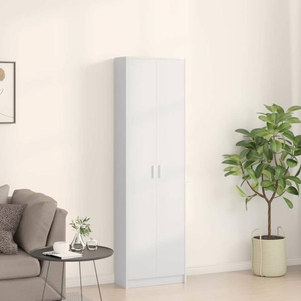 Kleiderschrank Weiß 55x25x189 cm Holzwerkstoffe