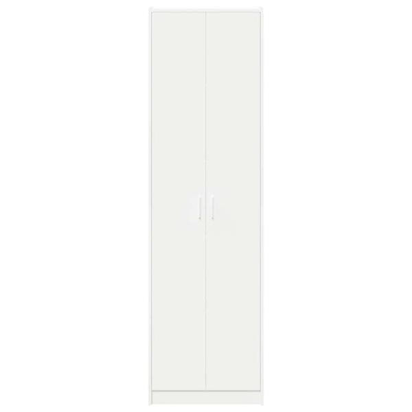 Kleiderschrank Weiß 55x25x189 cm Holzwerkstoffe