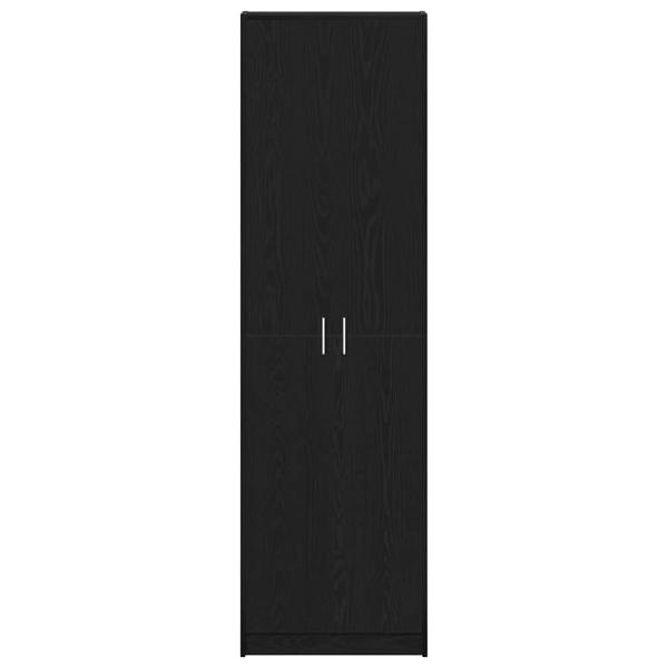 Garderobe Schwarz Eiche 55x25x189 cm Holzwerkstoff
