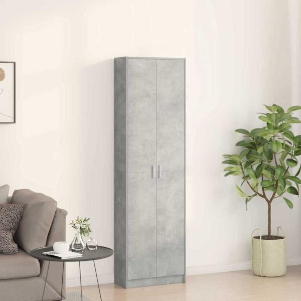Kleiderschrank Betongrau 55x25x189 cm Spanplatte