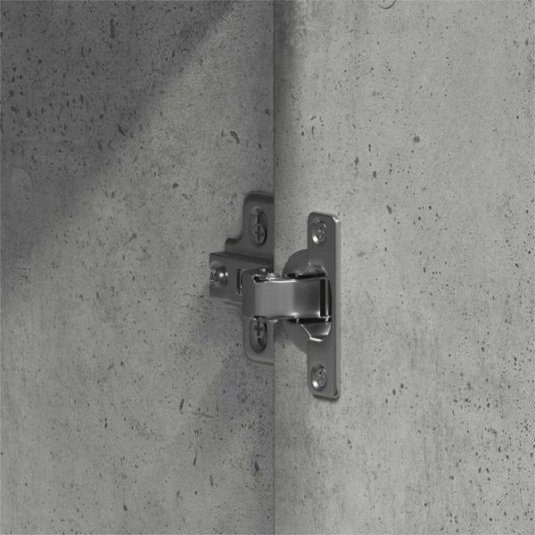 Kleiderschrank Betongrau 55x25x189 cm Spanplatte
