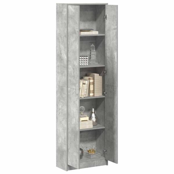 Kleiderschrank Betongrau 55x25x189 cm Spanplatte
