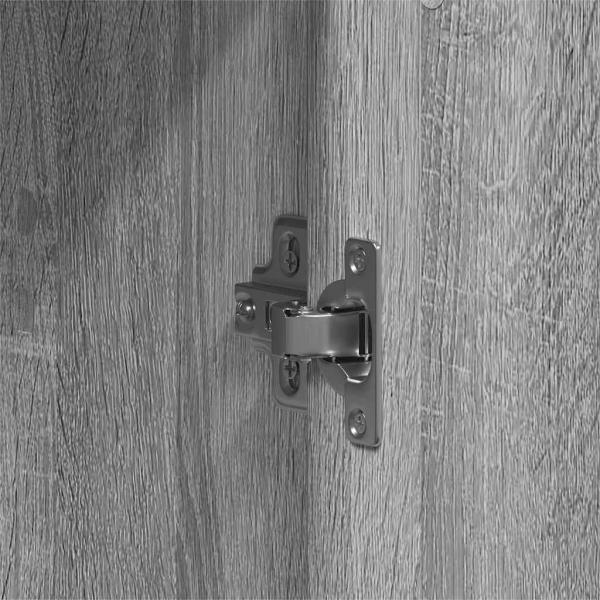 Kleiderschrank Grauer Sonoma 55x25x189 cm Holzwerkstoff