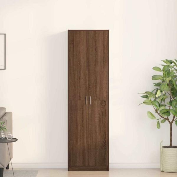 ARDEBO.de - Kleiderschrank Braun Eiche 55x25x189 cm Holzwerkstoff