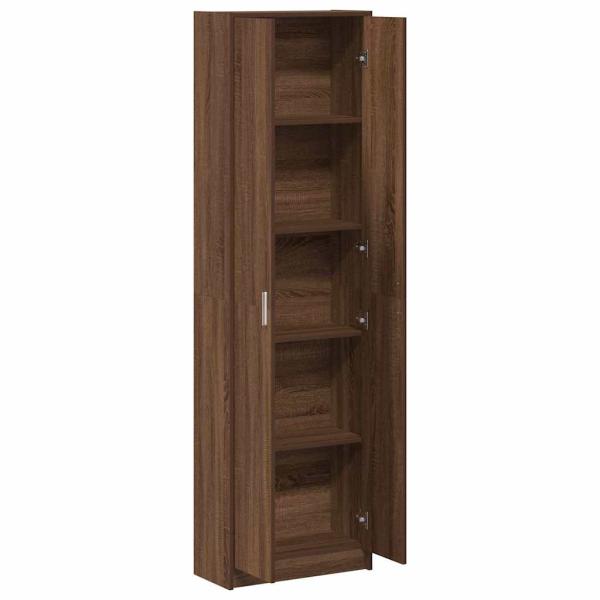 Kleiderschrank Braun Eiche 55x25x189 cm Holzwerkstoff