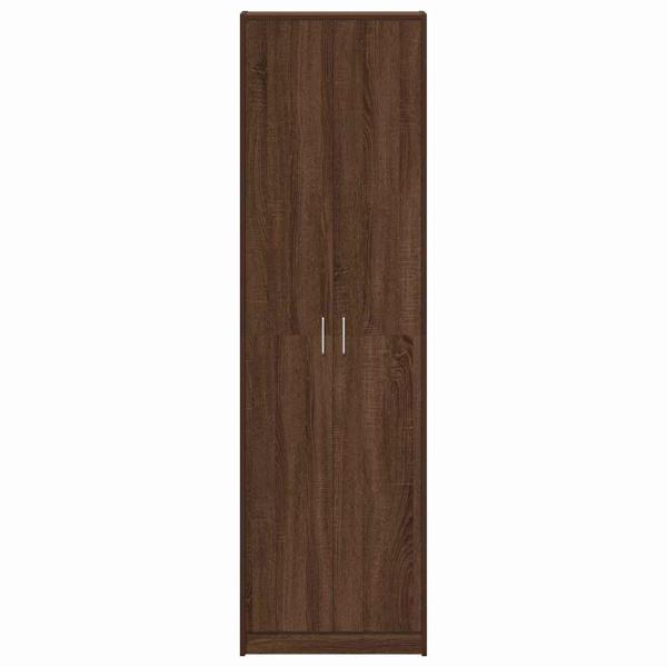 Kleiderschrank Braun Eiche 55x25x189 cm Holzwerkstoff