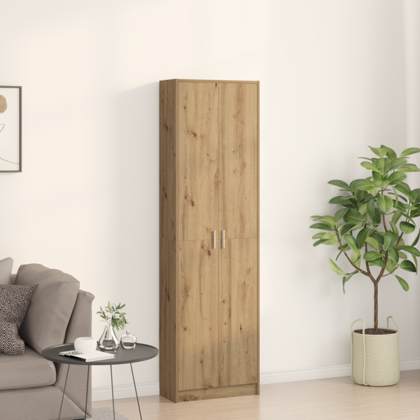 Kleiderschrank Kunststeineiche 55x25x189 cm Holzwerkstoff