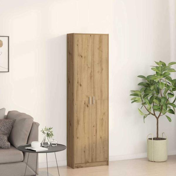 Kleiderschrank Kunststeineiche 55x25x189 cm Holzwerkstoff