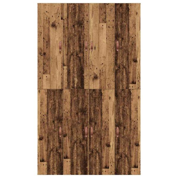 Stauraumbettgestell Altes Holz 120x200 cm